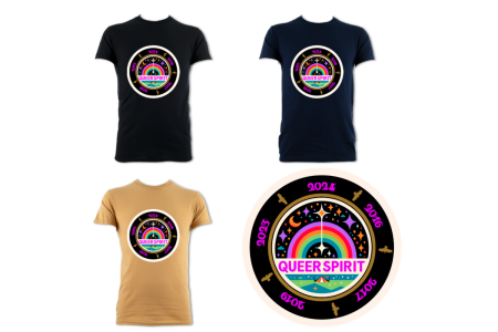 Queer Spirit Celebration T-shirt #1(adult sizes)